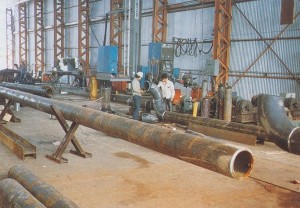 Fabrication of Pipe Stools at Kulau Trengganu Workshop